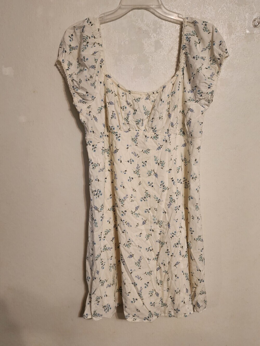 No Boundaries Ditsy Floral Fit & Flare Mini Dress Size L NWOT